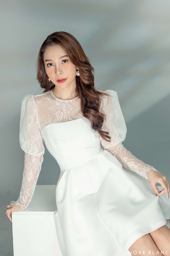 Miri Lace Puff Sleeve & Minora Princess Dress