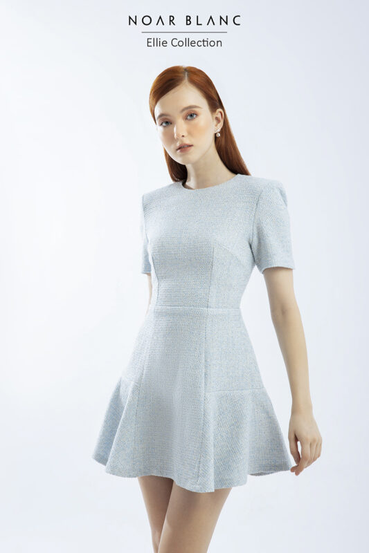 Carina Shiny Tweed Dress